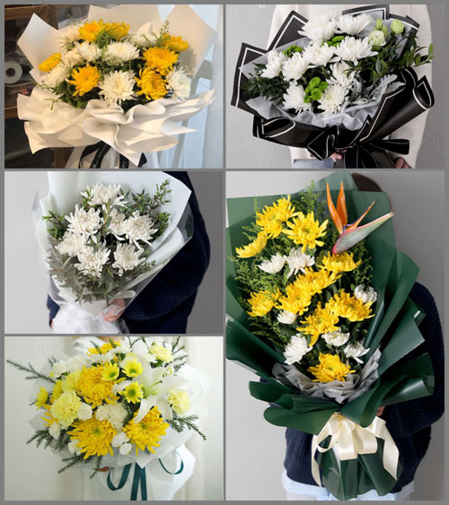 广东东莞市东坑镇草塘社区白事花束代送